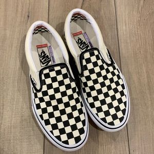 Checkered Vans Slip ons